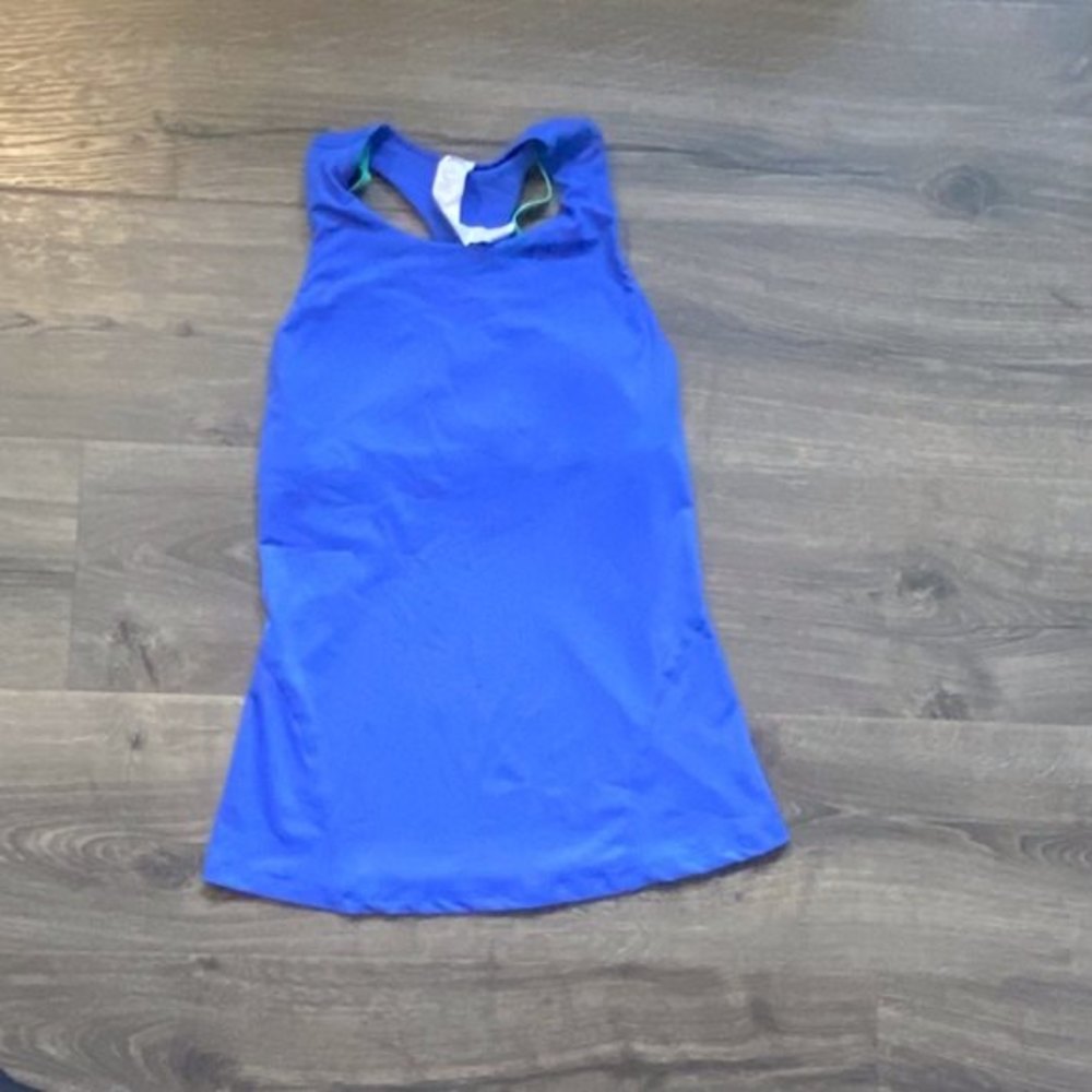 Fabletics Kessler Built-In Bra Tank Baja/Seascape Multi Size XS - Picture 2 of 7